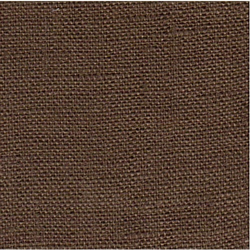 Tela puro lino leggero castagna